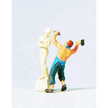 Preiser 29032 HO Bildhauer mit Skulptur