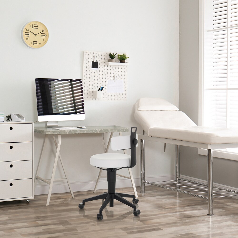 Drehhocker TOP WORK FLEX PU Kunstleder ohne Armlehnen hjh OFFICE