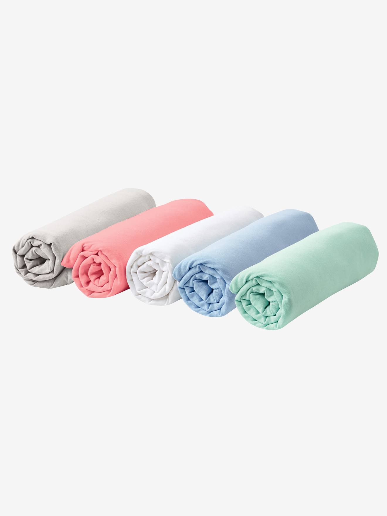 Lençol infantil branco de malha elástica