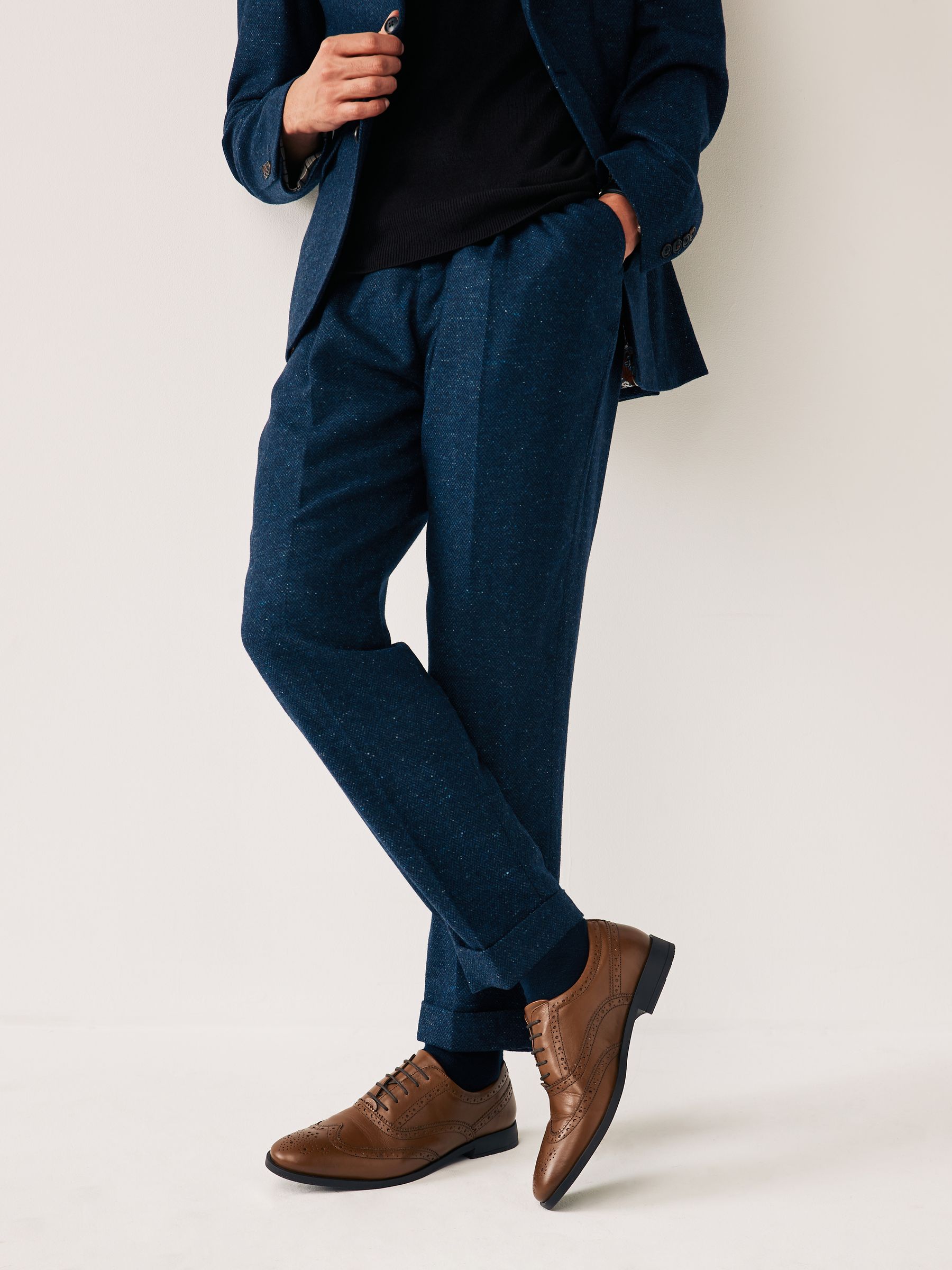 Lichtbruin - Standaard pasvorm - Leren Oxford brogues