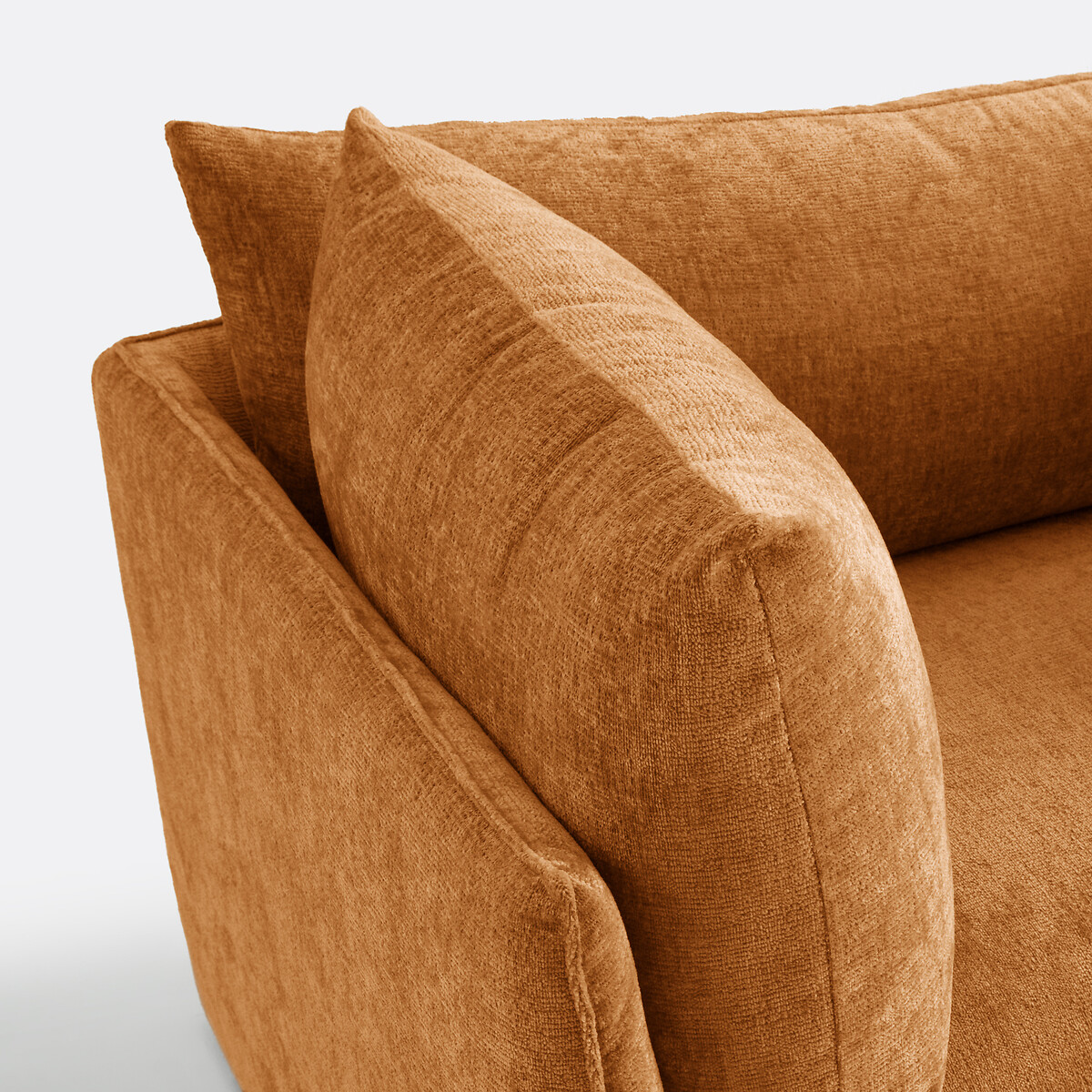 LA REDOUTE INTERIEURS<br>Poltrona XL Malo em fluweel texturizado