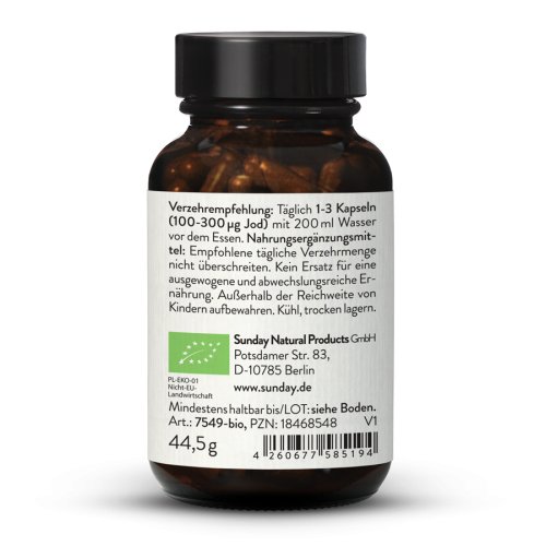 Sunday Natural Products  Bio Jod100µg