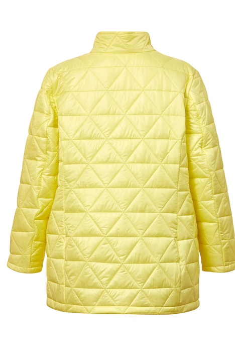 Steppjacke, Classic Fit, Rhombenstepp, Stehkragen, Langarm