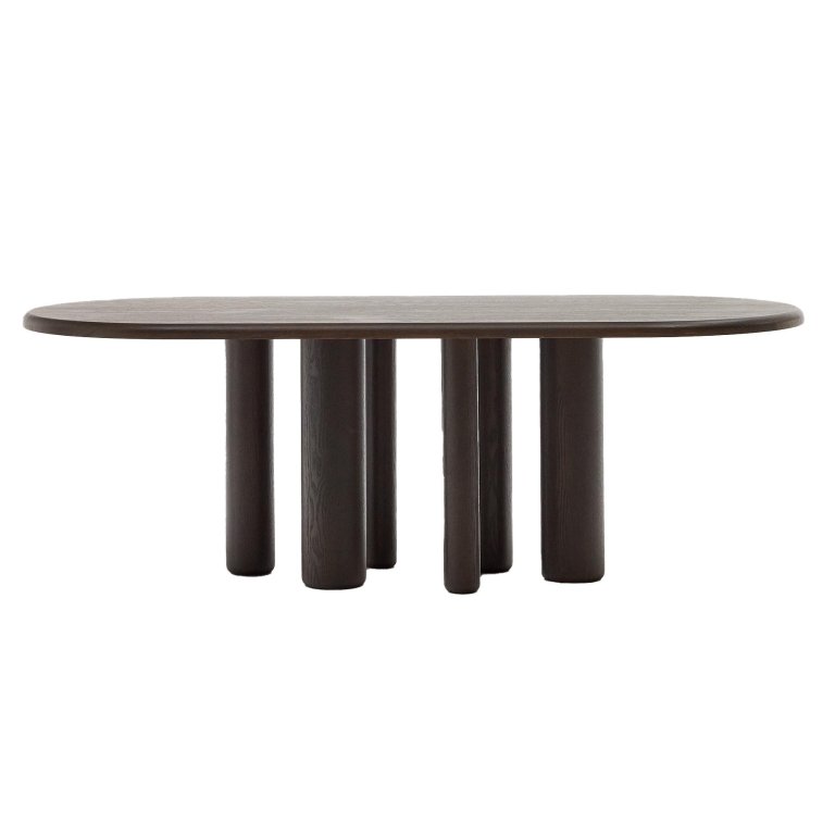 Kave Home Mailen eettafel 220x105 donker