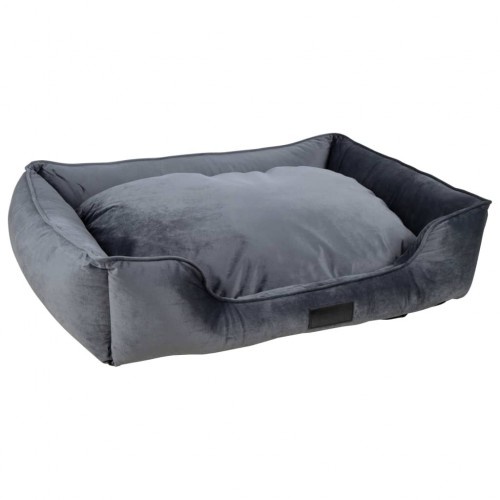 Cama cinza para cachorro