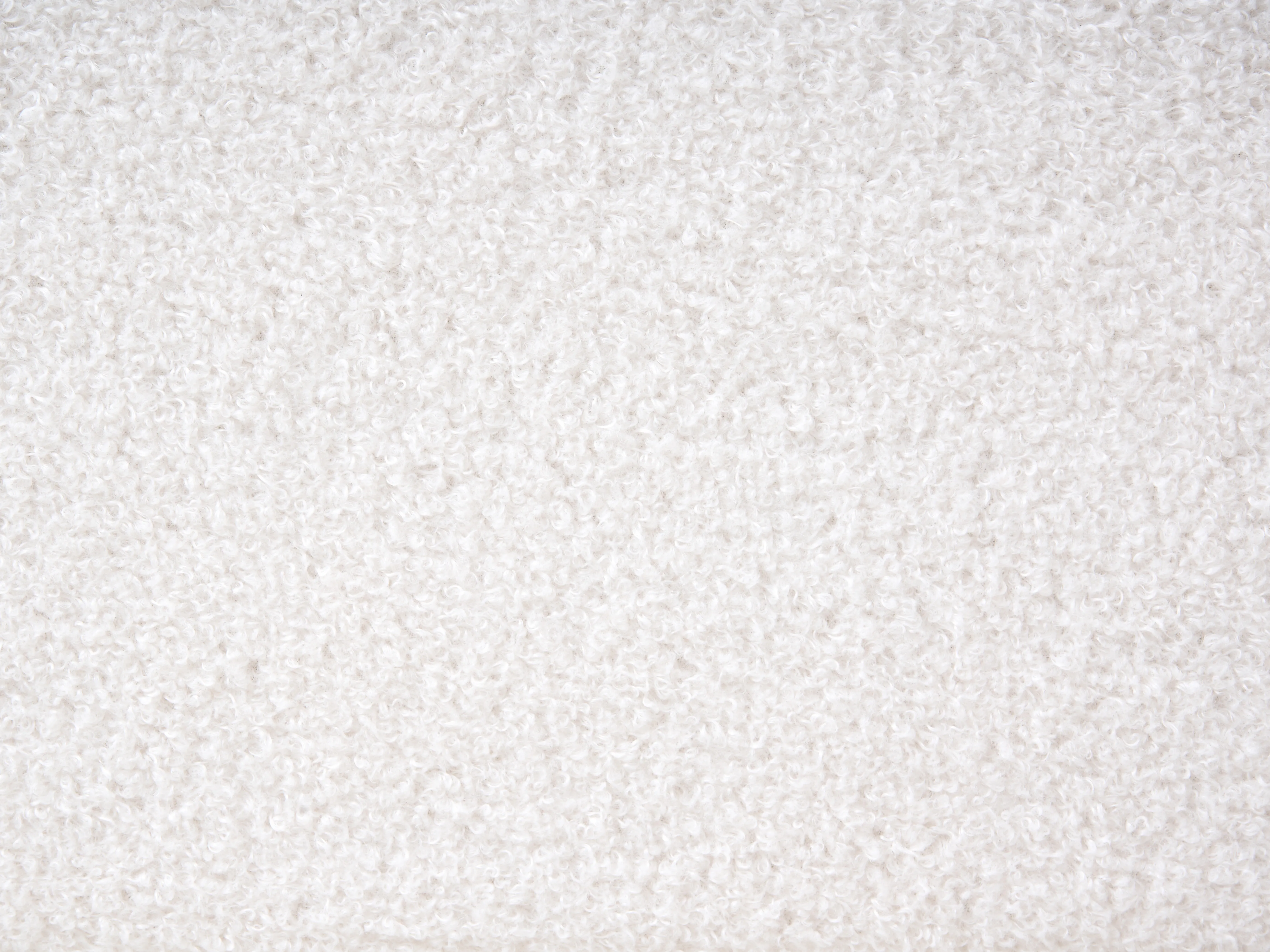 Bed Bouclé VAUCLUSE 180 x 200 cm Gebroken wit