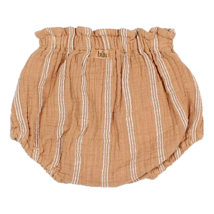 Búho Bloomer Texturé Rayé | Caramel