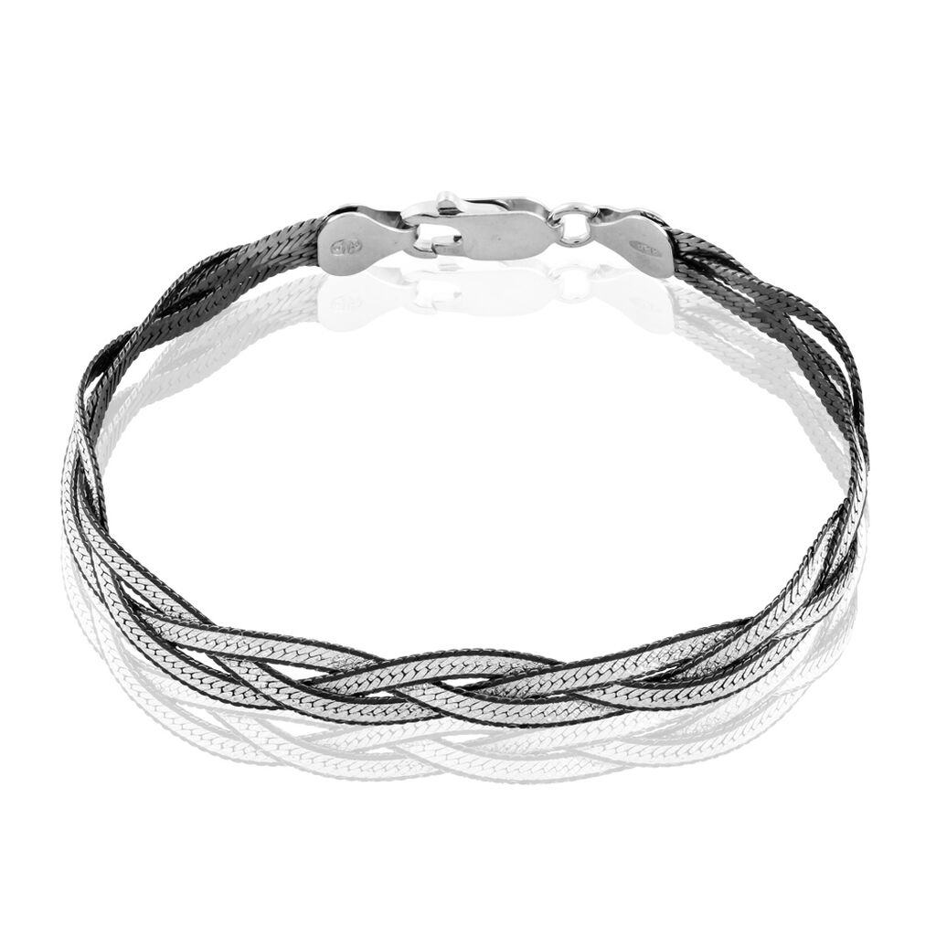 Bracelet Elae Argent Bicolore