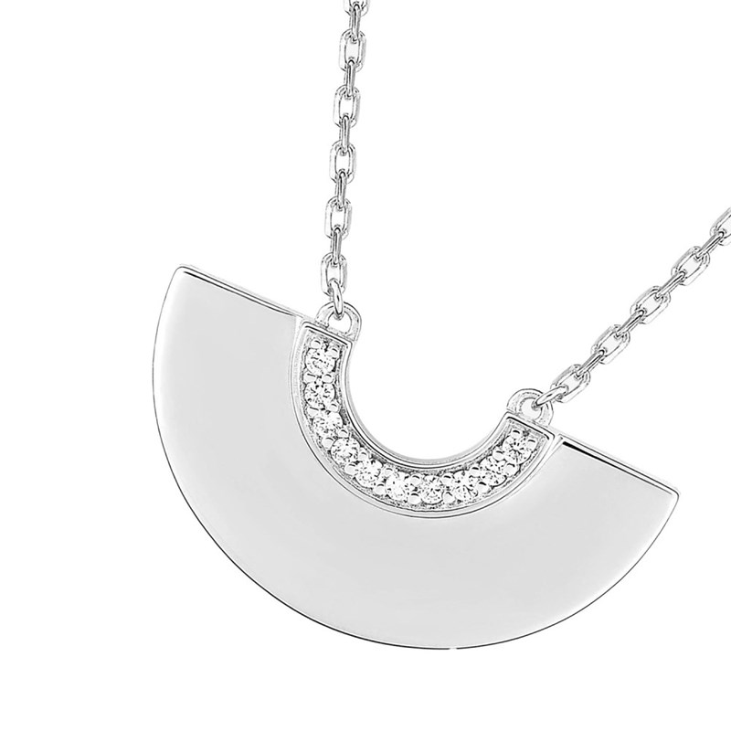 Collier Femme - Oxyde de zirconium - Argent 925 - Longueur : 42 cm
