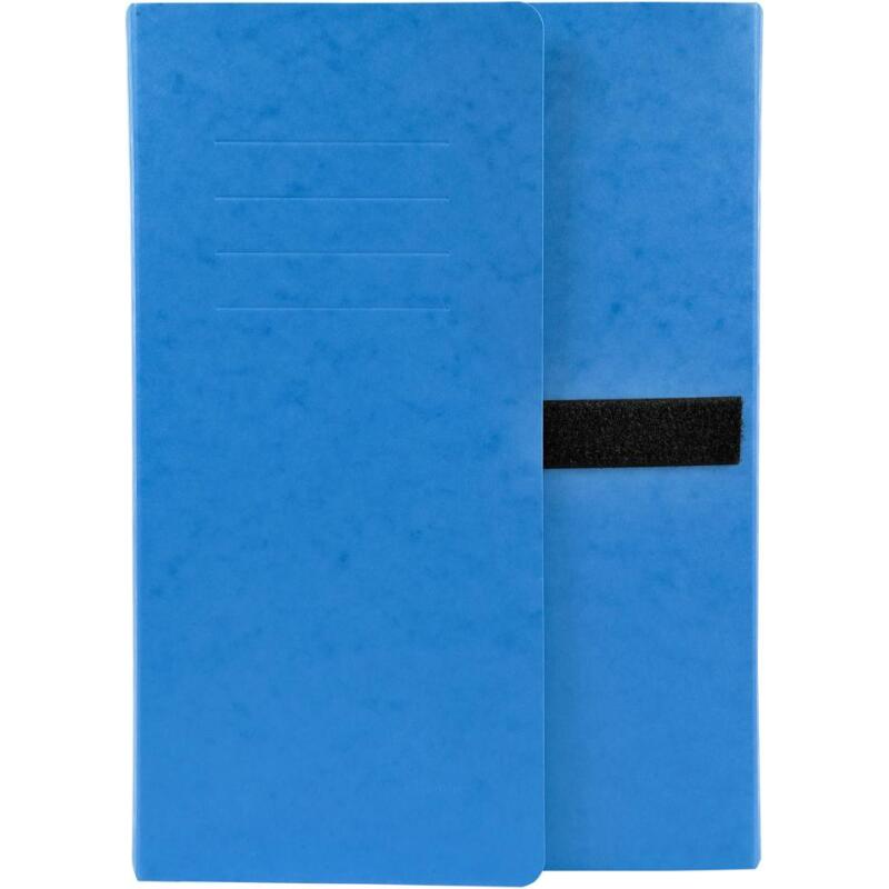 Chemise extensible 3 rabats carte lustrée sangle scratch - 24x32cm