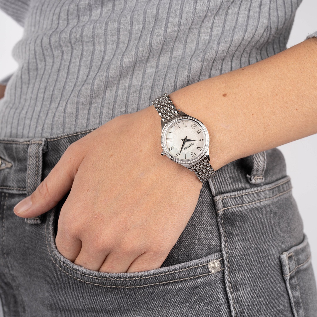Balmain de Balmain Silbrig / Perlmutt 29mm