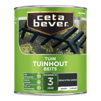 CetaBever Tuinhoutbeits zijdeglans dekkend grachtengroen 750 ml