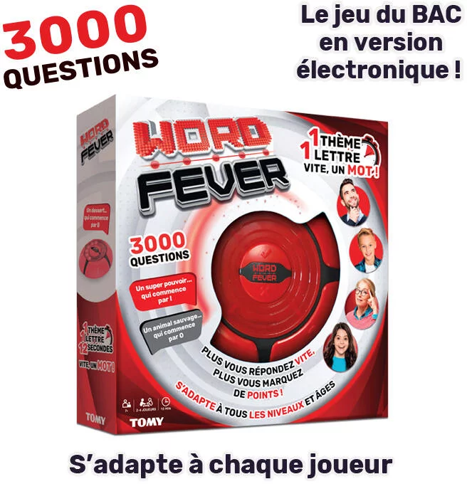 WORD FEVER - JEUX FAMILLE ELECTRONIQUE