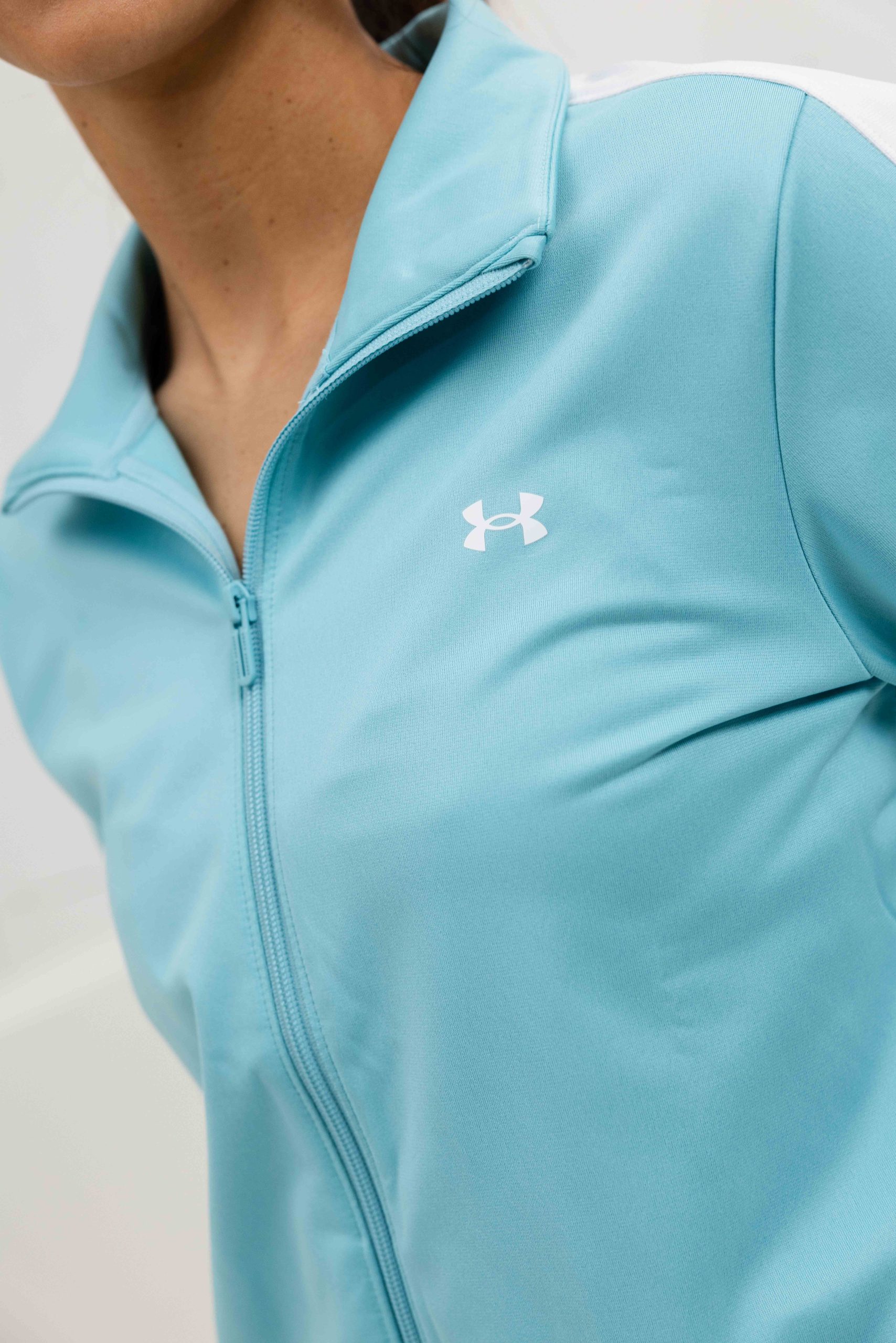 Under Armour Tricot Trainingspak Dames Lichtblauw
