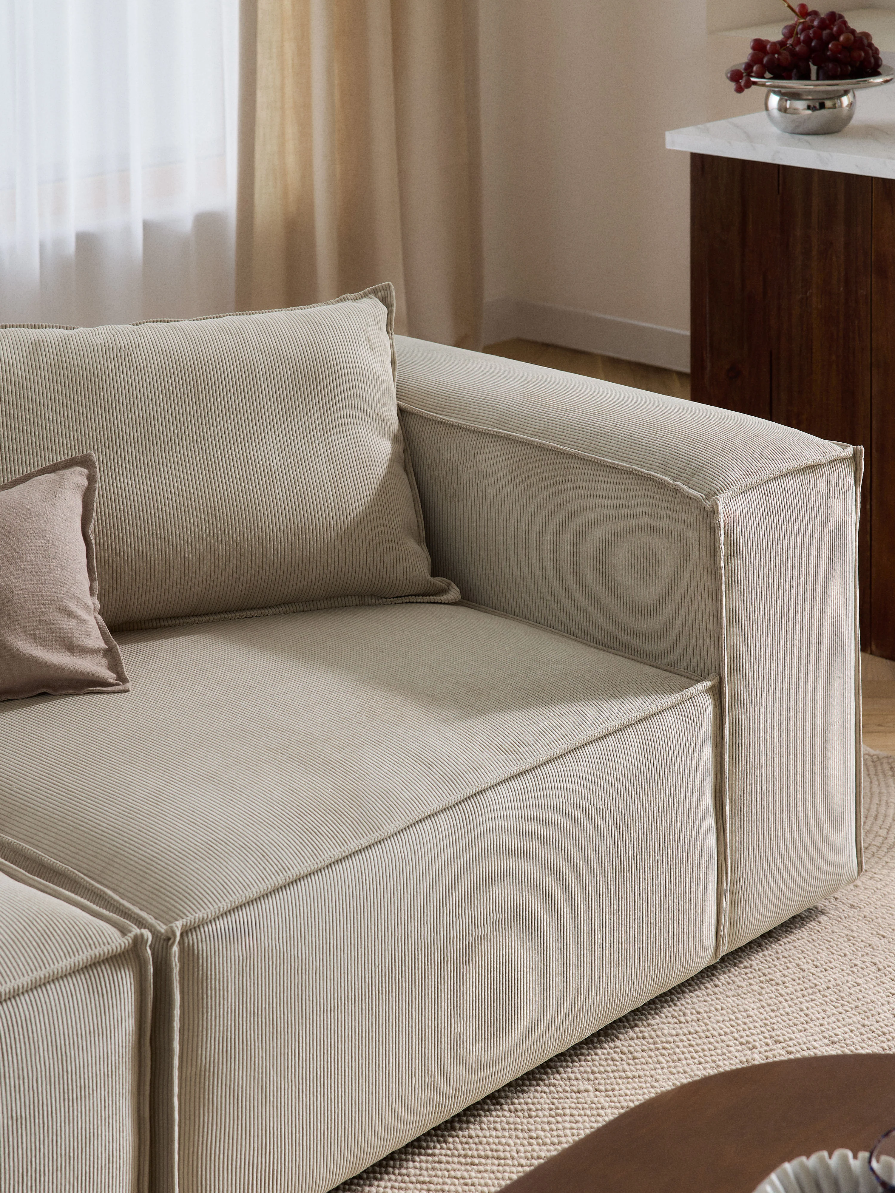 Modulaire bank Lennon (4-zits) van corduroy