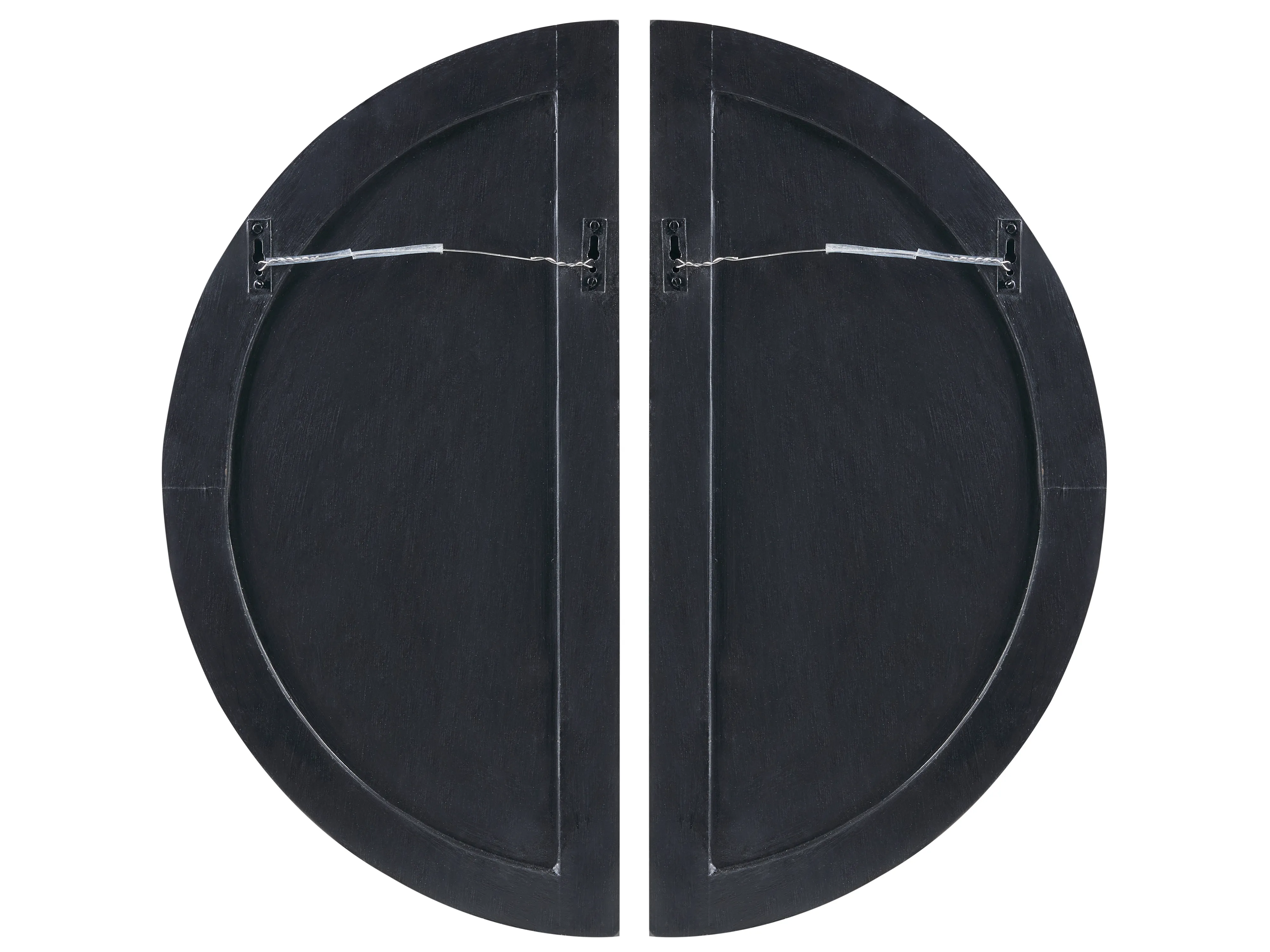 Wanddecoratie MANDAU Glas 76 cm Zwart