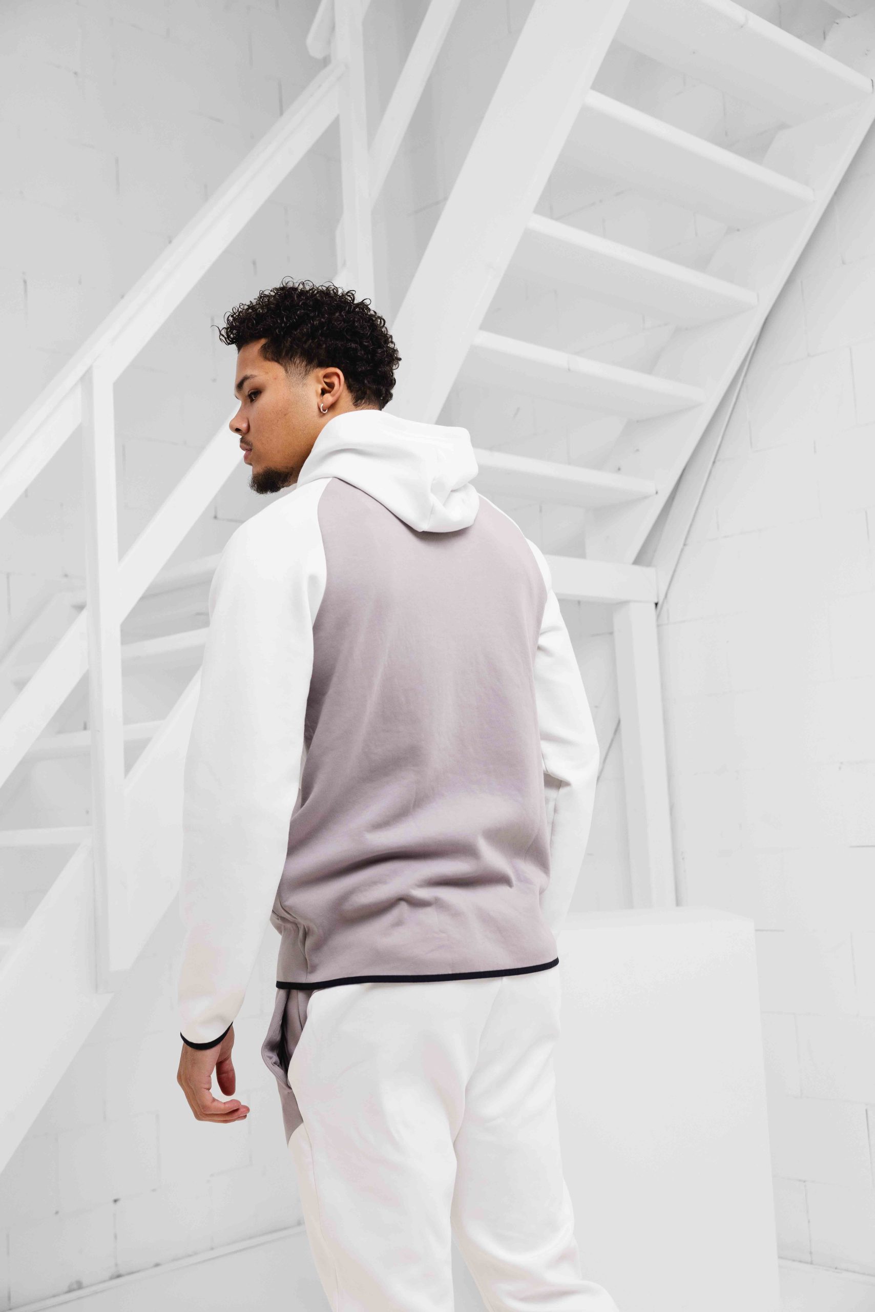 Under Armour Unstoppable Fleece Trainingspak Heren Wit/Bruin