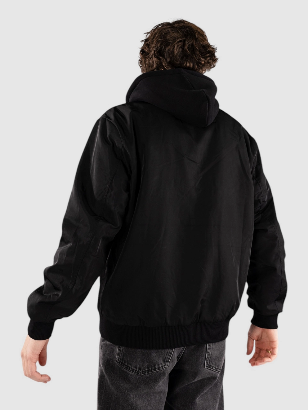 Ninth Hall Varsity Bomber Jacket black
