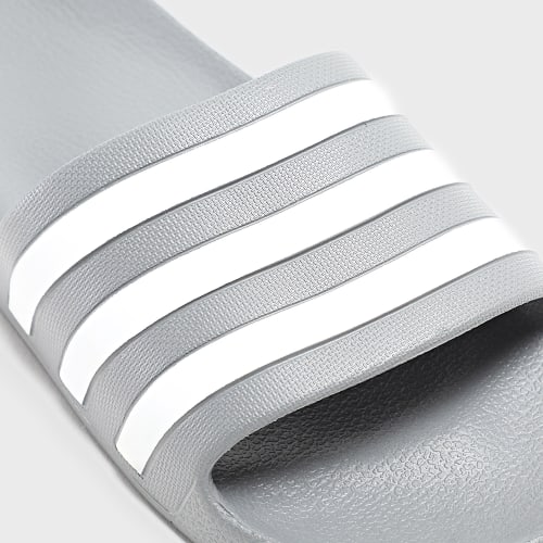 Claquettes Adilette Aqua F35538 Grey Three White