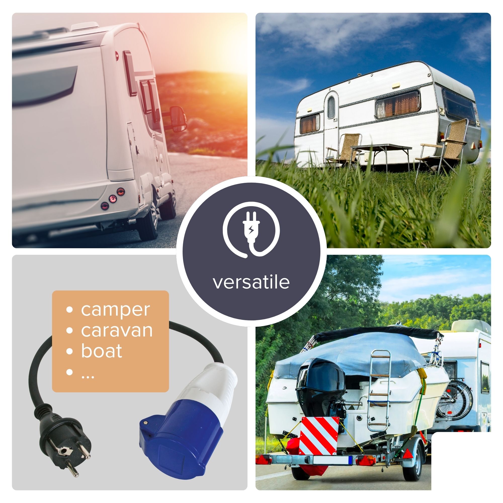 Perel CEE verloopkabel - 3 meter