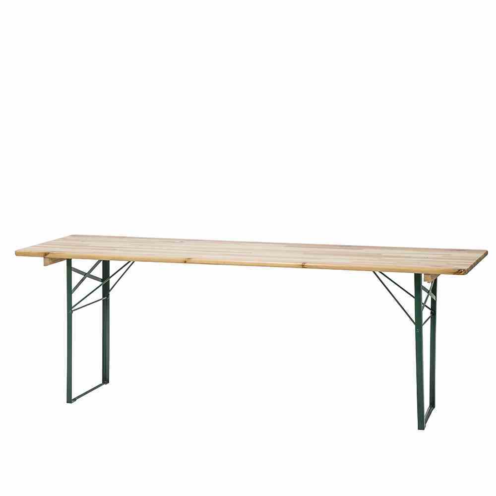Tisch - grün - Kiefernholz - 220x50 cm