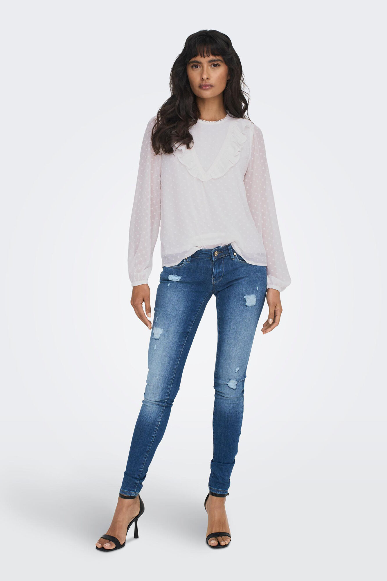 blusa plumeti de mangas compridas