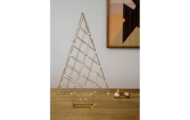 STT LED Dekofigur »Fensterhänger Svenja Star 3D Tree« Warmweiss