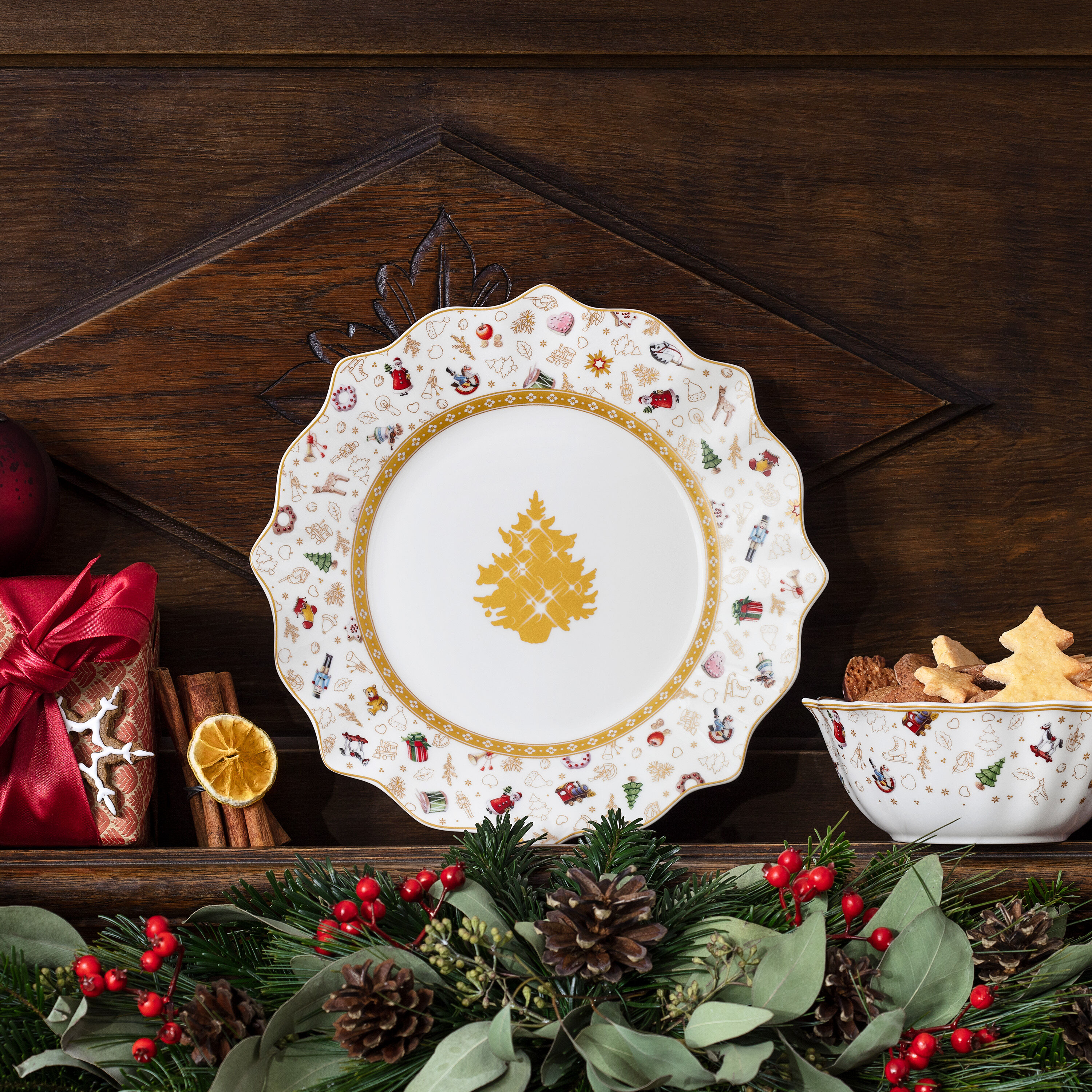 Toy's Delight Appetizer and dessert plate White, 9.7'', Premium Porcelain