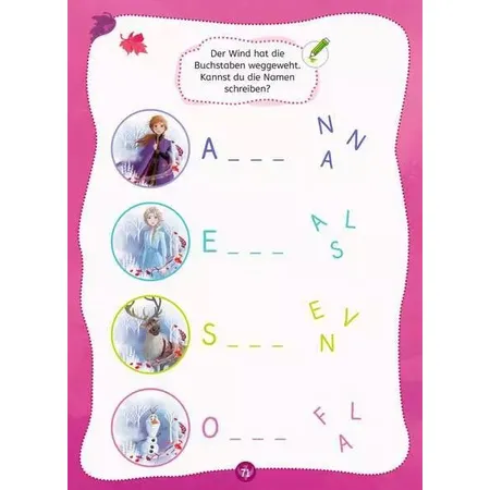 Ravensburger Disney Die Eiskönigin 2 - Mein Vorschulblock: Lesen und Schreiben