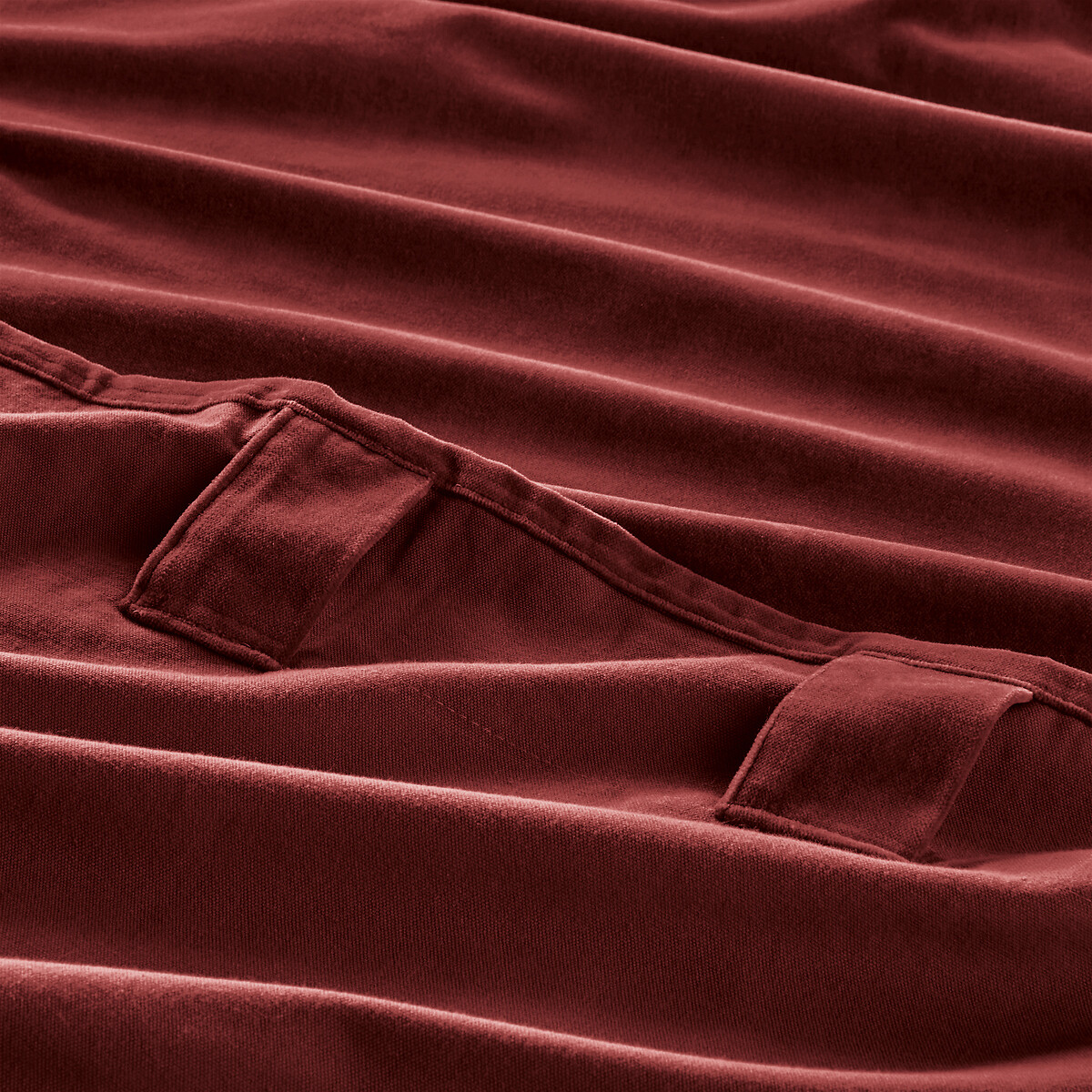 LA REDOUTE INTERIEURS<br>Cortina de veludo com acabamento em laços ocultos, Veludo