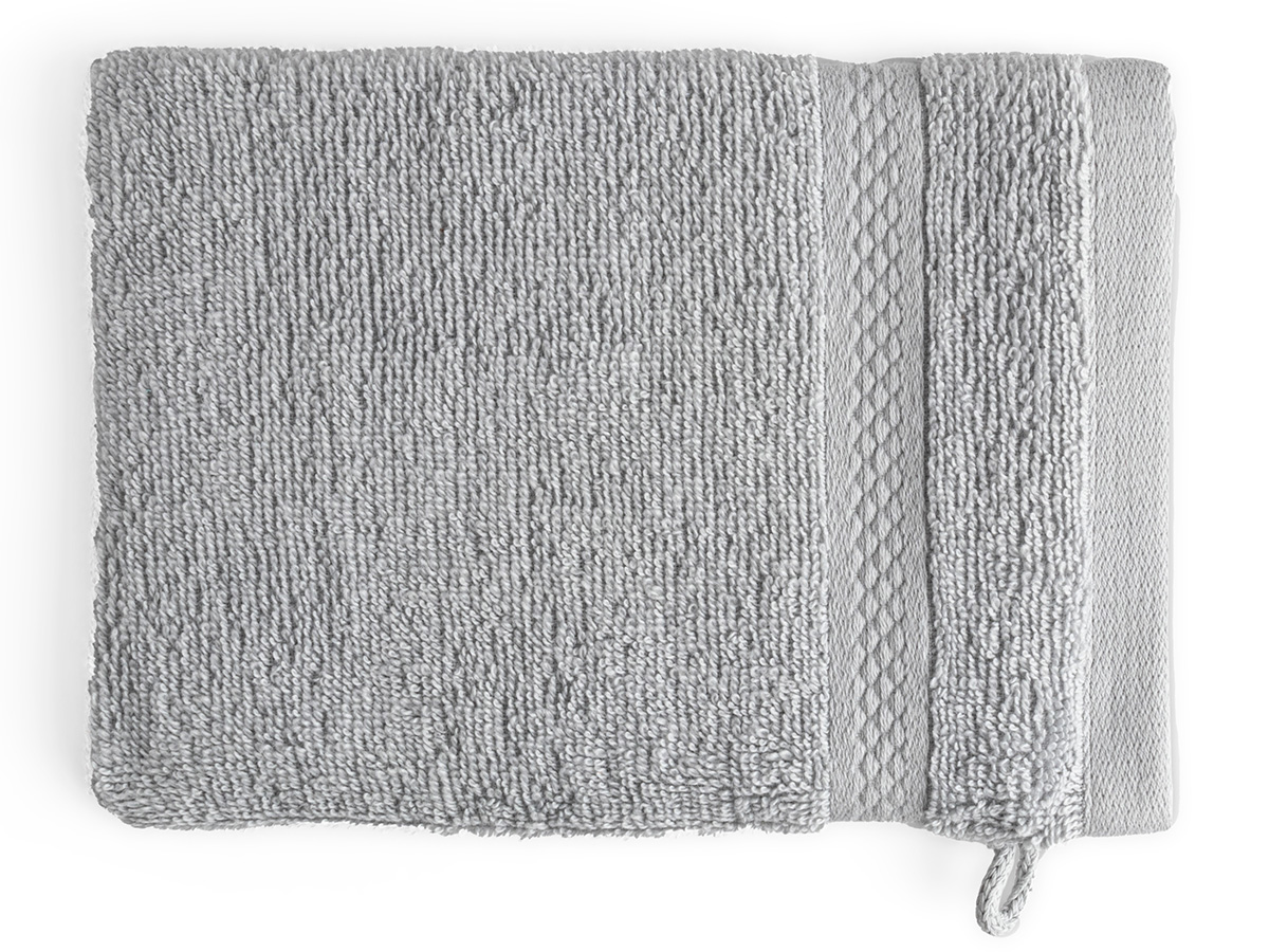 DoubleDry Hotel 16 x 21 cm set van 6 washandjes - grijs