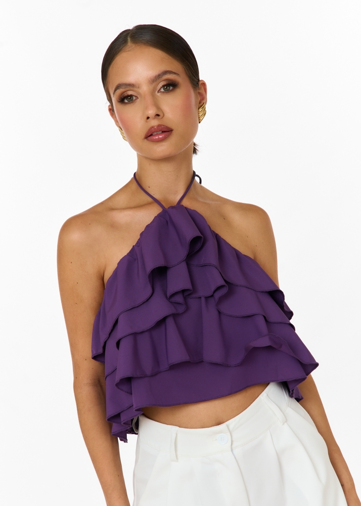 Mia halter top paars