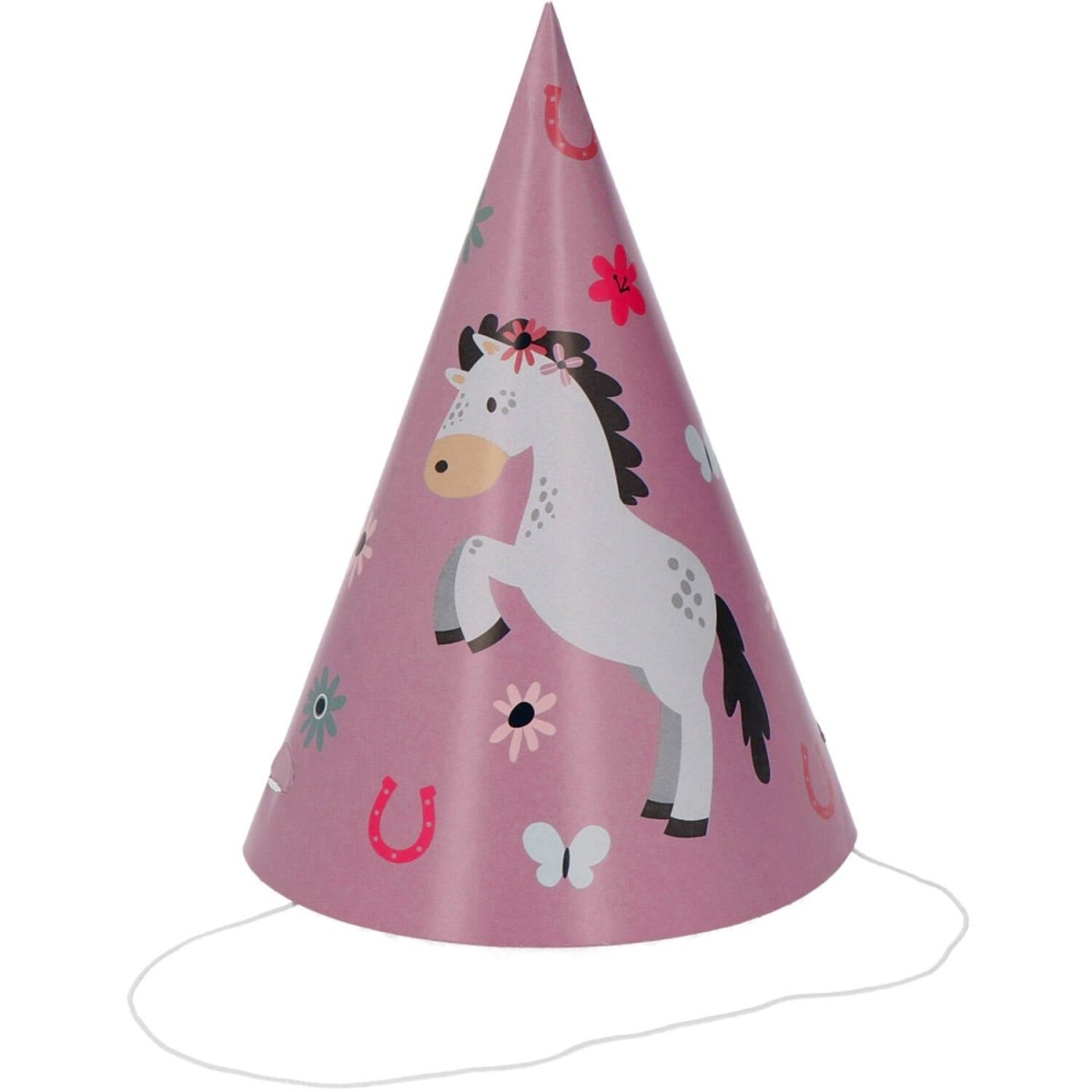 Paard Feesthoedjes 16cm 6st
