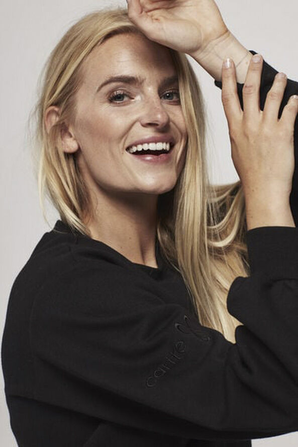 Carite Round Neck sweatshirt Sort