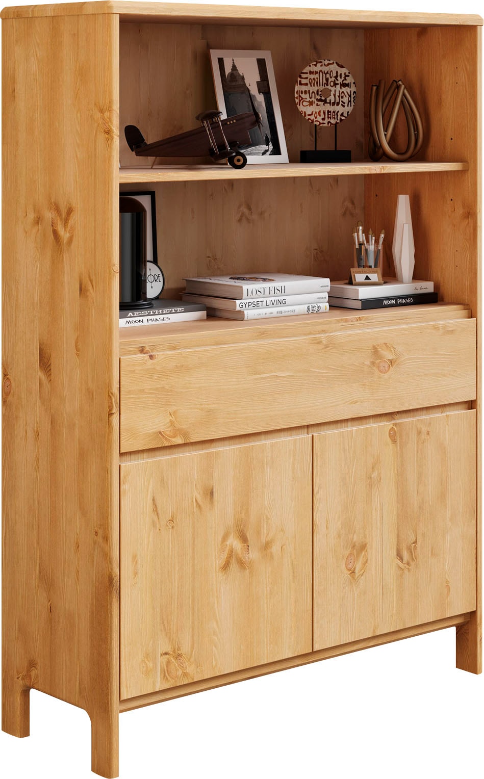 Home affaire Regal »Luven« zertifiziertes Massivholz, Breite 98 cm