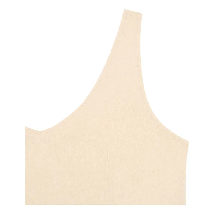 SMALLABLE BASICS Débardeur Femme Coton et Lin  | Craie