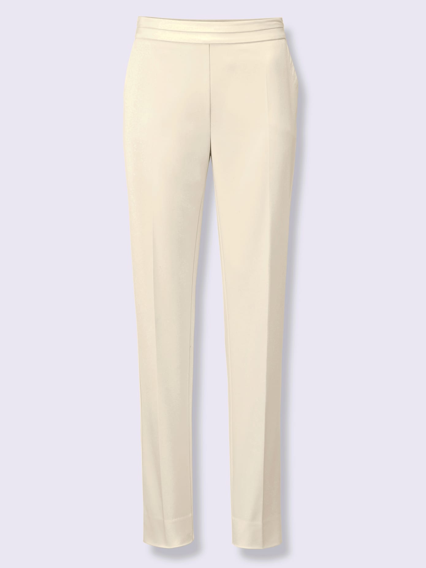 Pantalon effet ventre plat ceinture synthétique