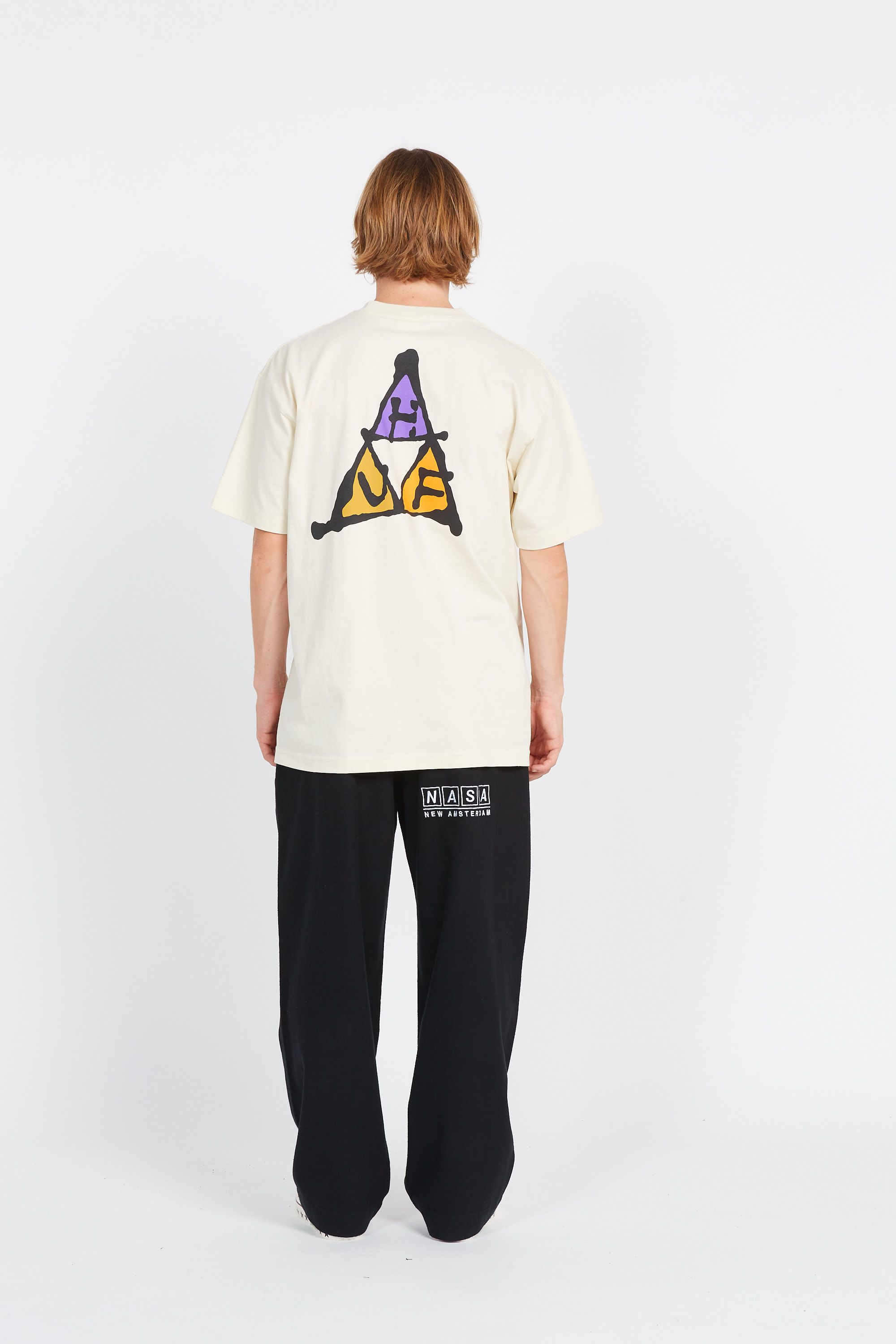 HUF T-shirt NO-FI TT SS BONE Beige
