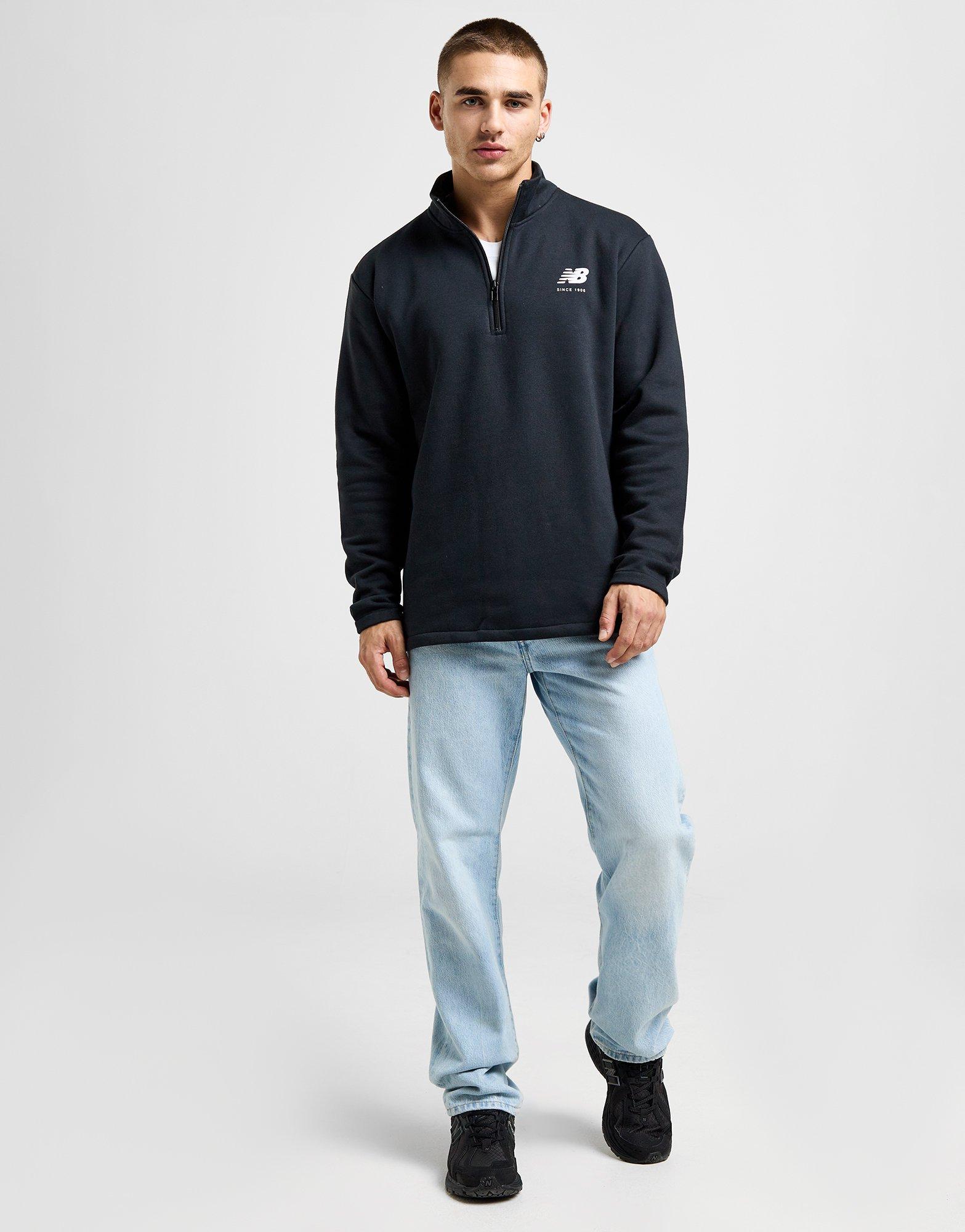 New Balance Sweat Zippé Logo Homme