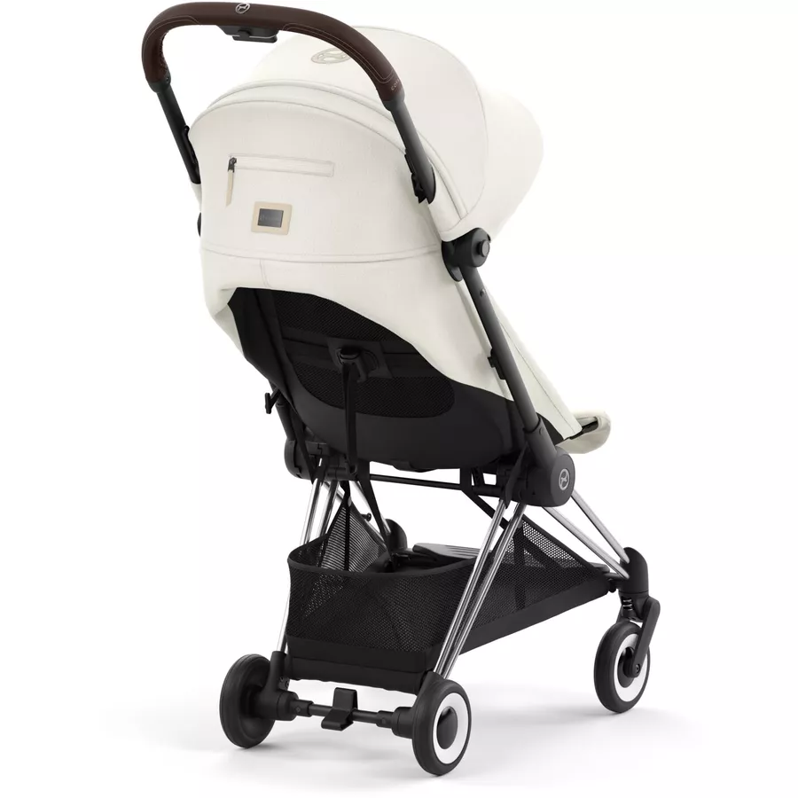 cybex PLATINUM Buggy Coya Chrome Dark Brown Off White inklusive Babyschale Cloud T I-Size Mirage Grey und Adapter