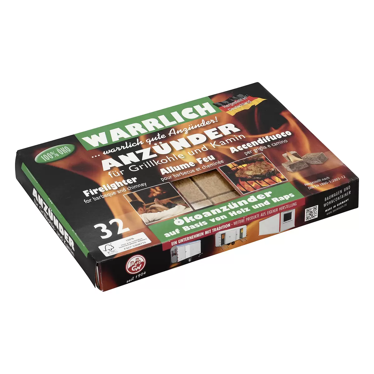 Warrlich Ökoanzünder BBQ Dragon Natur