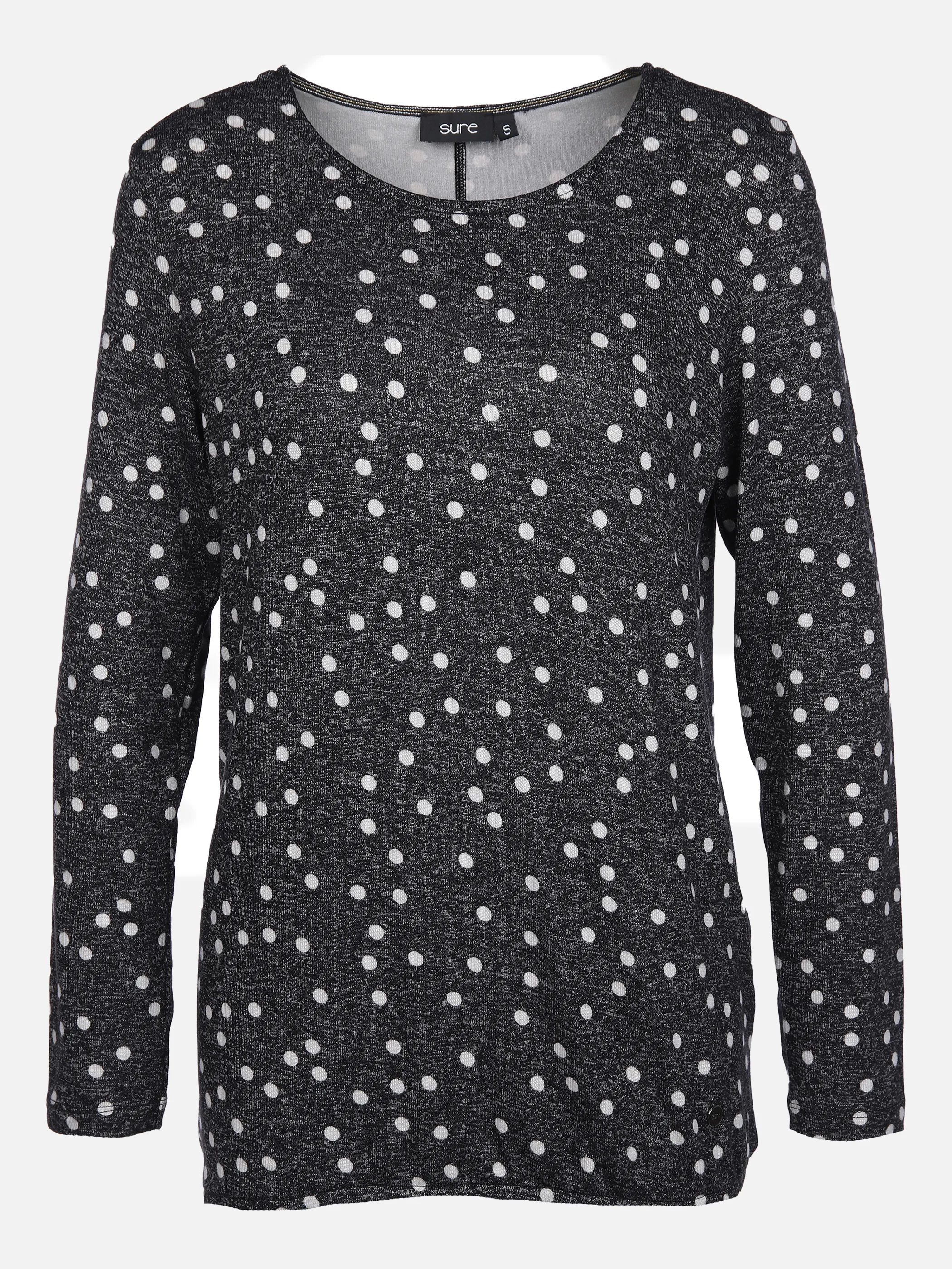 Damen Flauschshirt mit Punkten