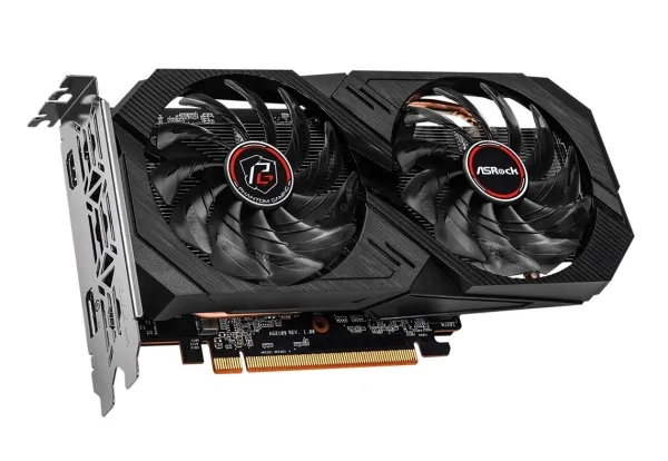 ASRock Phantom Gaming D Radeon RX 6500 XT 4GB OC - Grafikkort - Radeon RX 6500 XT - 4 GB GDDR6 - PCIe 4.0 - HDMI, DisplayPort