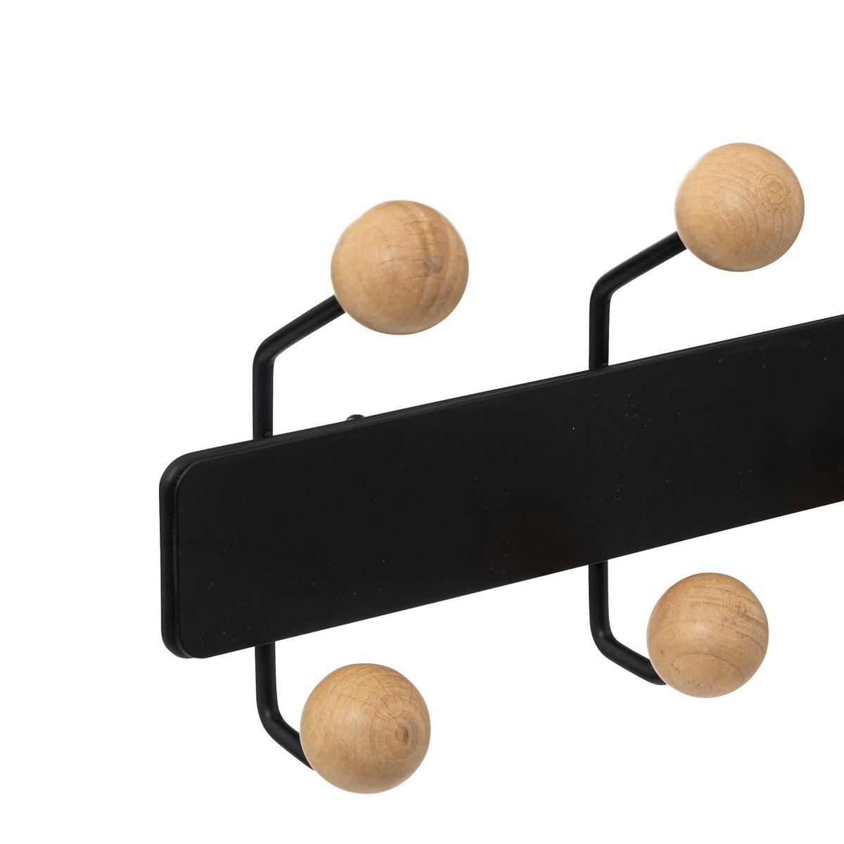 PATERE BOULE BOIS MURAL 10 TETES