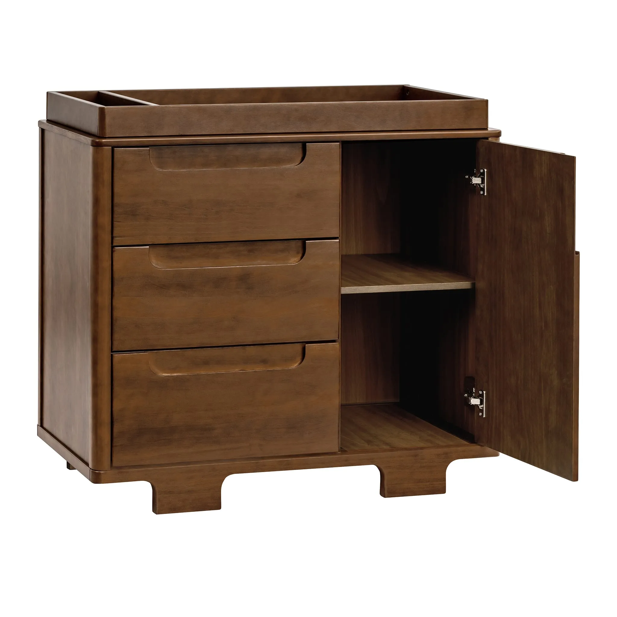 Babyletto Meuble à Langer 3-Tiroirs Yuzu - Naturel Noyer