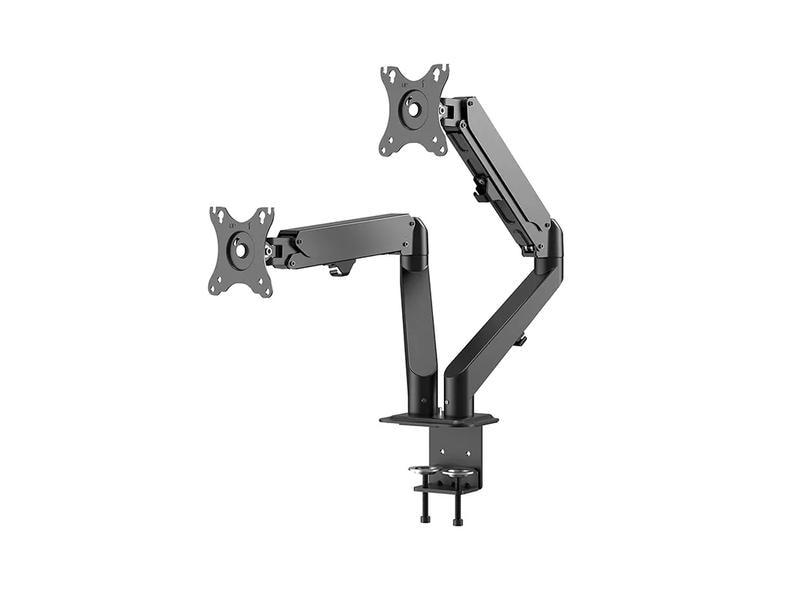 NEOMOUNTS Tischhalterung DS70-700BL2 bis 7 kg – Schwarz Full-Motion-Tischhalterung für 17-27