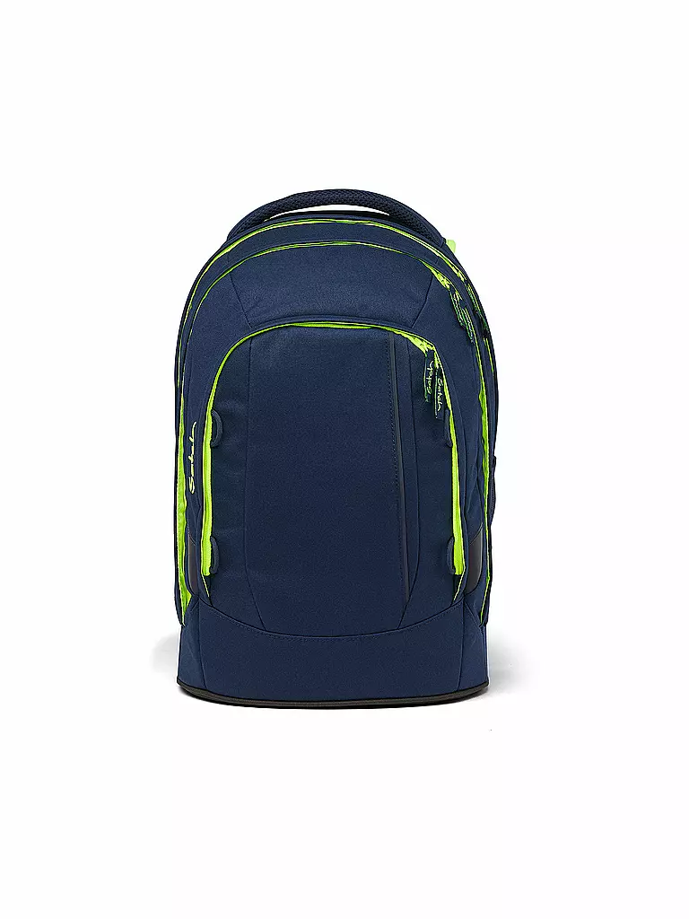 SATCH Schulrucksack Pack - Toxic Yellow dunkelblau