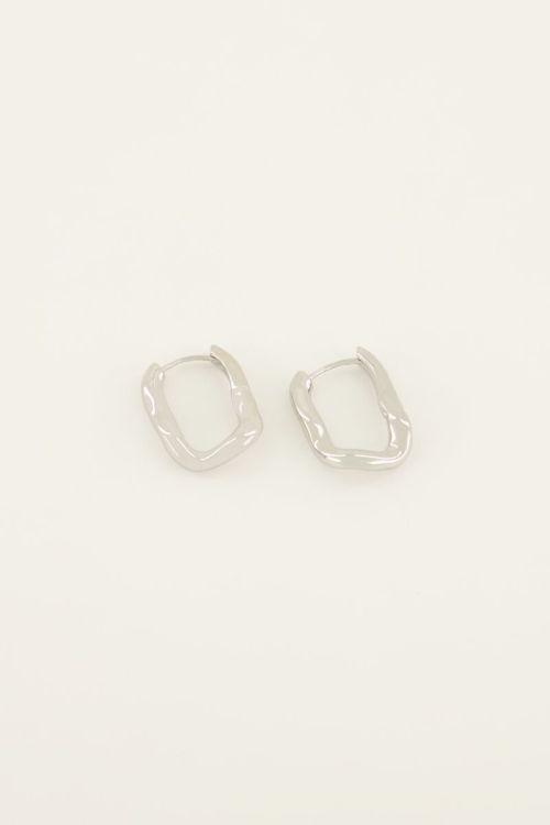 Swirl oorhangers ovaal