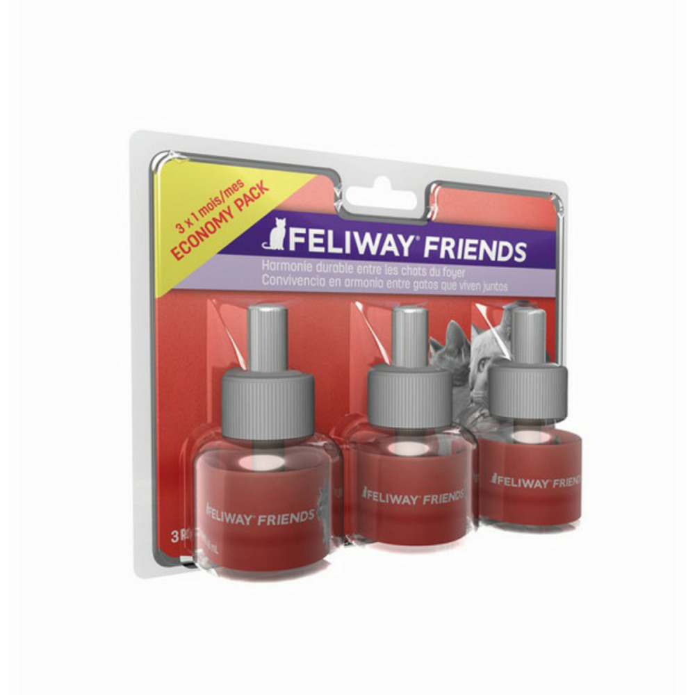 Eliminateur d'odeurs friends chat (3 x 48 ml)