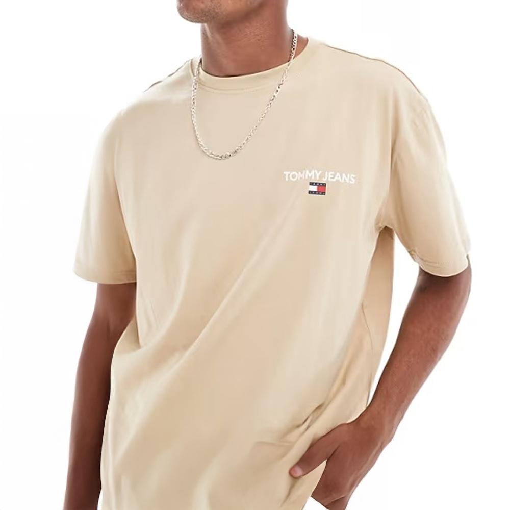 Tommy Hilfiger T-shirt Beige Homme Tommy Hilfiger Linear